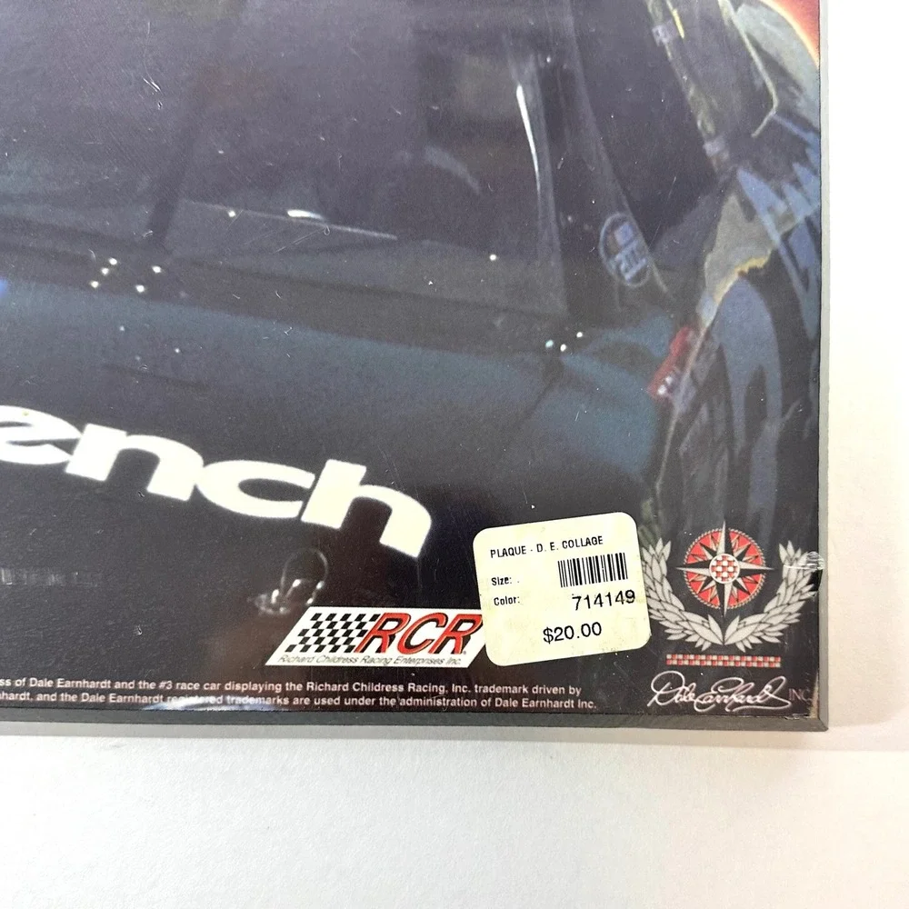 Dale Earnhardt Sr NASCAR #3 Goodwrench Wood Wall Plaque Collage 16x20 RCR Racing